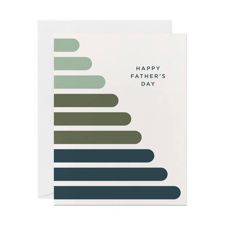 Carte de la fête des pères | Joyeuse fête des pères Design Classique pour la vente par Line & Kind Paper Co.