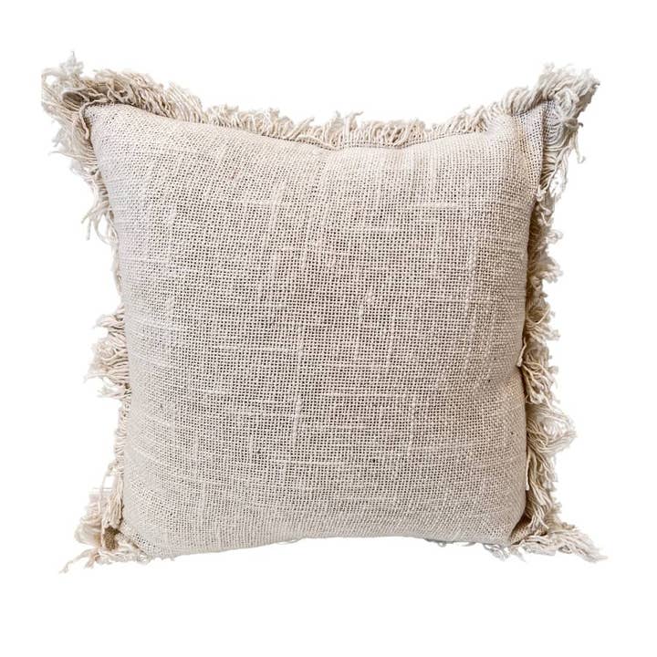 Coastal Addiction - Wholesale Throw/decorative pillow - Fringed Cushion - Square0