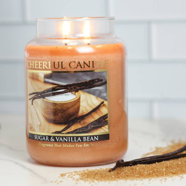 A Cheerful Giver – wholesale Jar/filled candle – Cheerful Candle (24oz.) – Sugar & Vanilla Bean