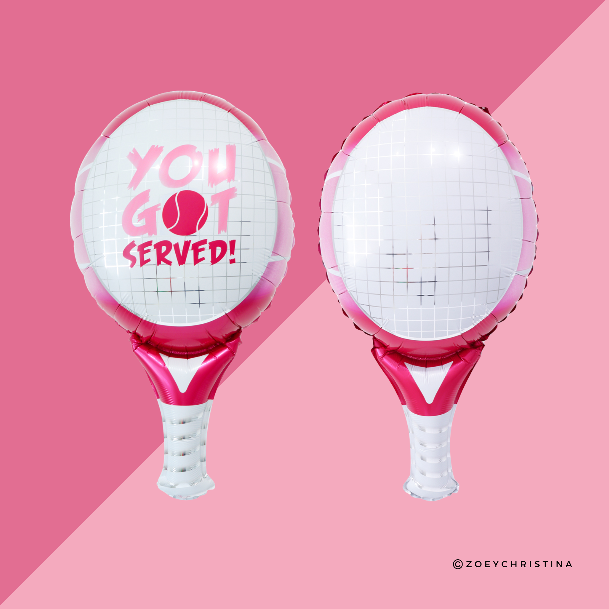 Zoey Christina - Wholesale Balloon - Tennis Racket Foil Balloon 32" – “You’ve Got Served” 0