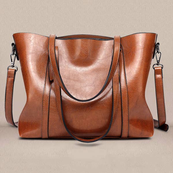 Fashion Solid Tote Bag for wholesale by FurDecoration