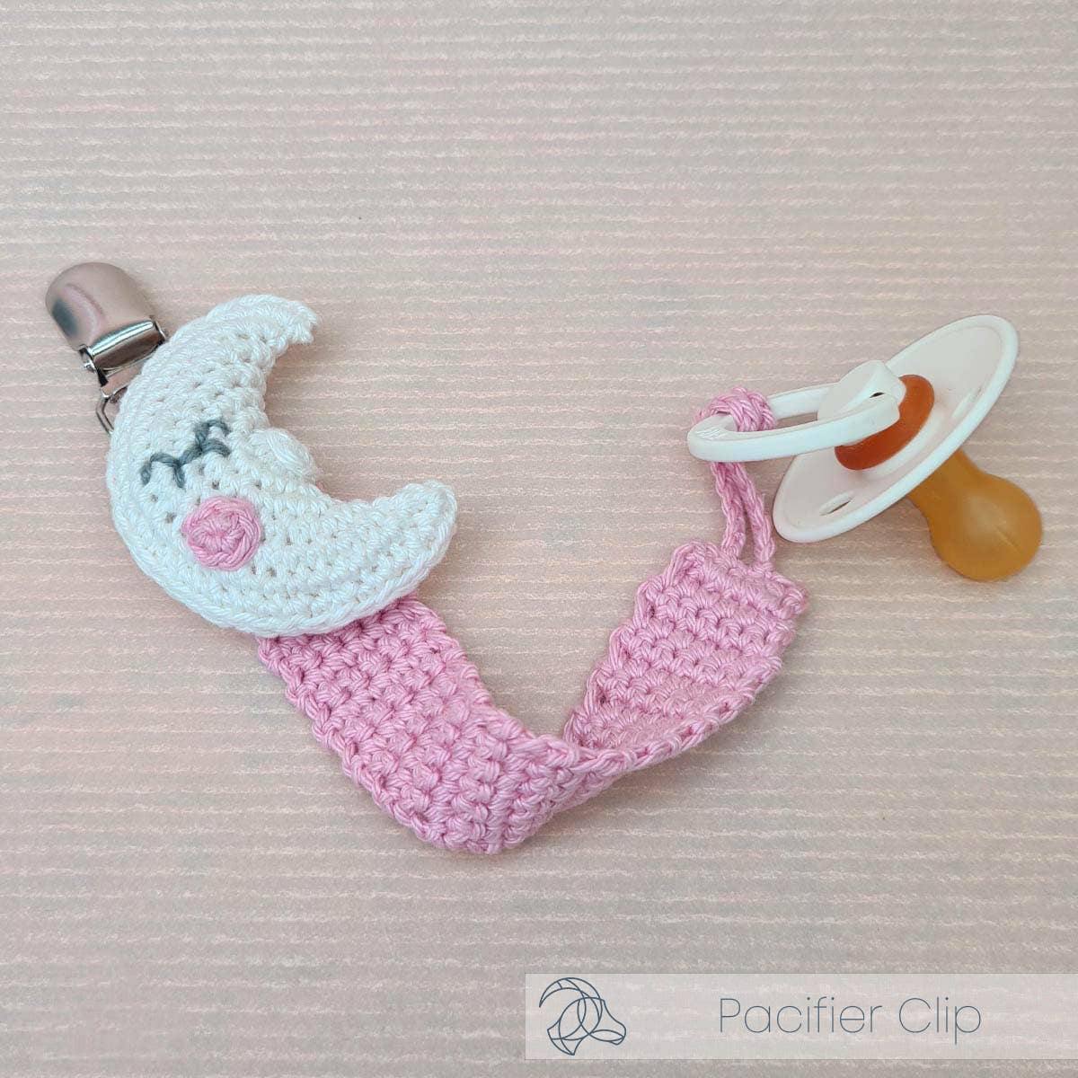 Hardicraft - Wholesale DIY Craft Kit - DIY Crochet Kit - Pacifier Clip Moon1
