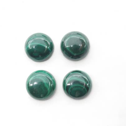 Cabine rotonde in malachite da 10 mm circa 18,50 carati per la vendita all'ingrosso da parte di GTG Gems Corp