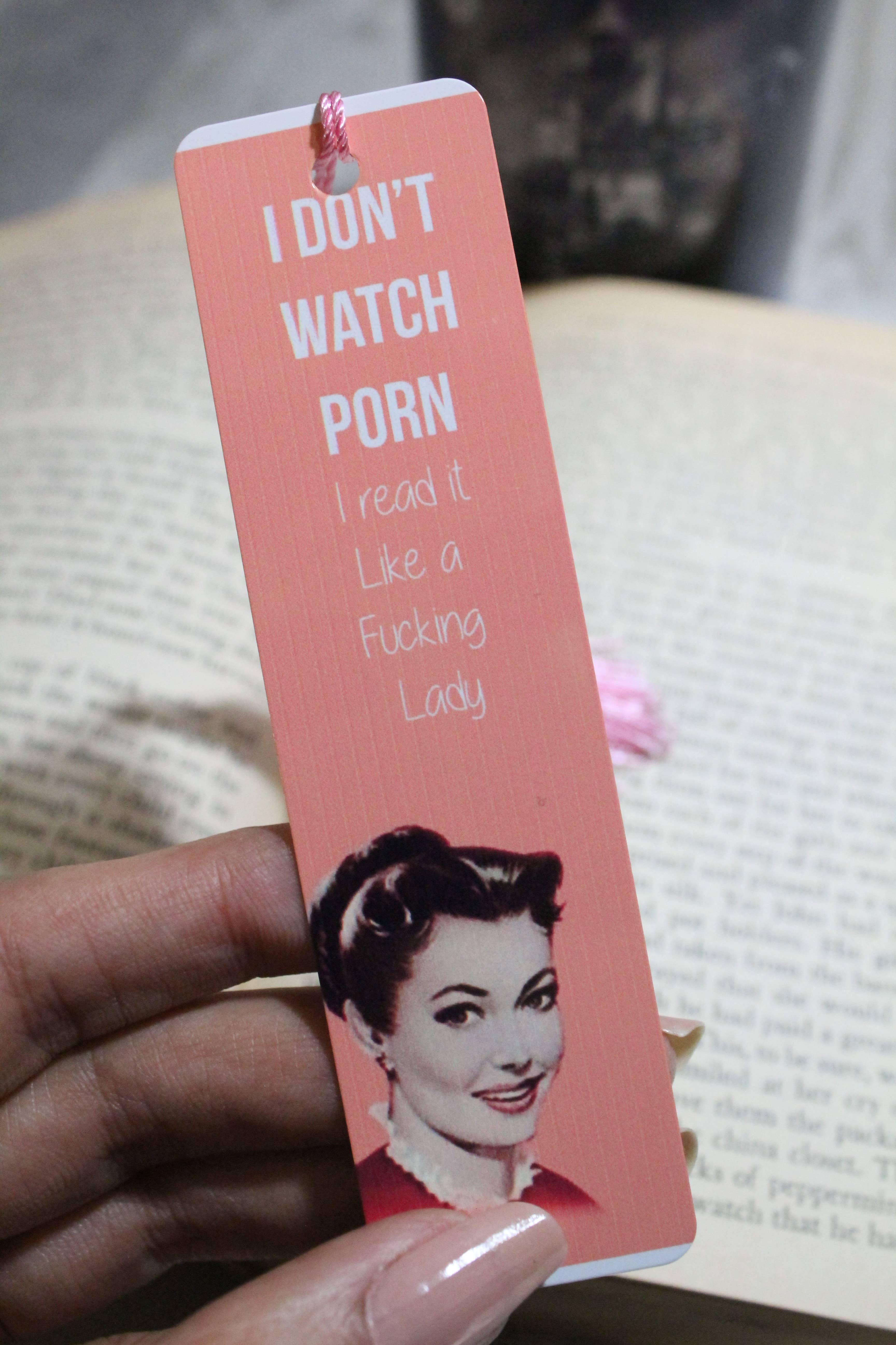 Raven Design - Wholesale Bookmark - I Don't Watch Porn  // Metal Bookmark1