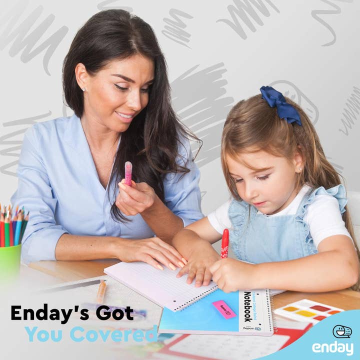 enday - Wholesale Notebook - Spiral Notebook W/R 1 Subject Hardcover 70 Sheets 36 PACK5