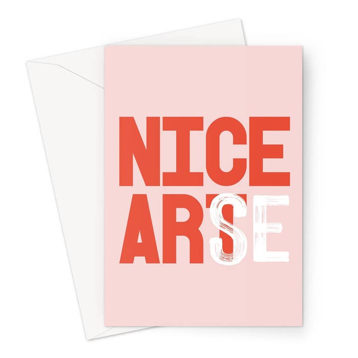 NICE ART - Carte de vœux Peachy pour la vente par burnt peach