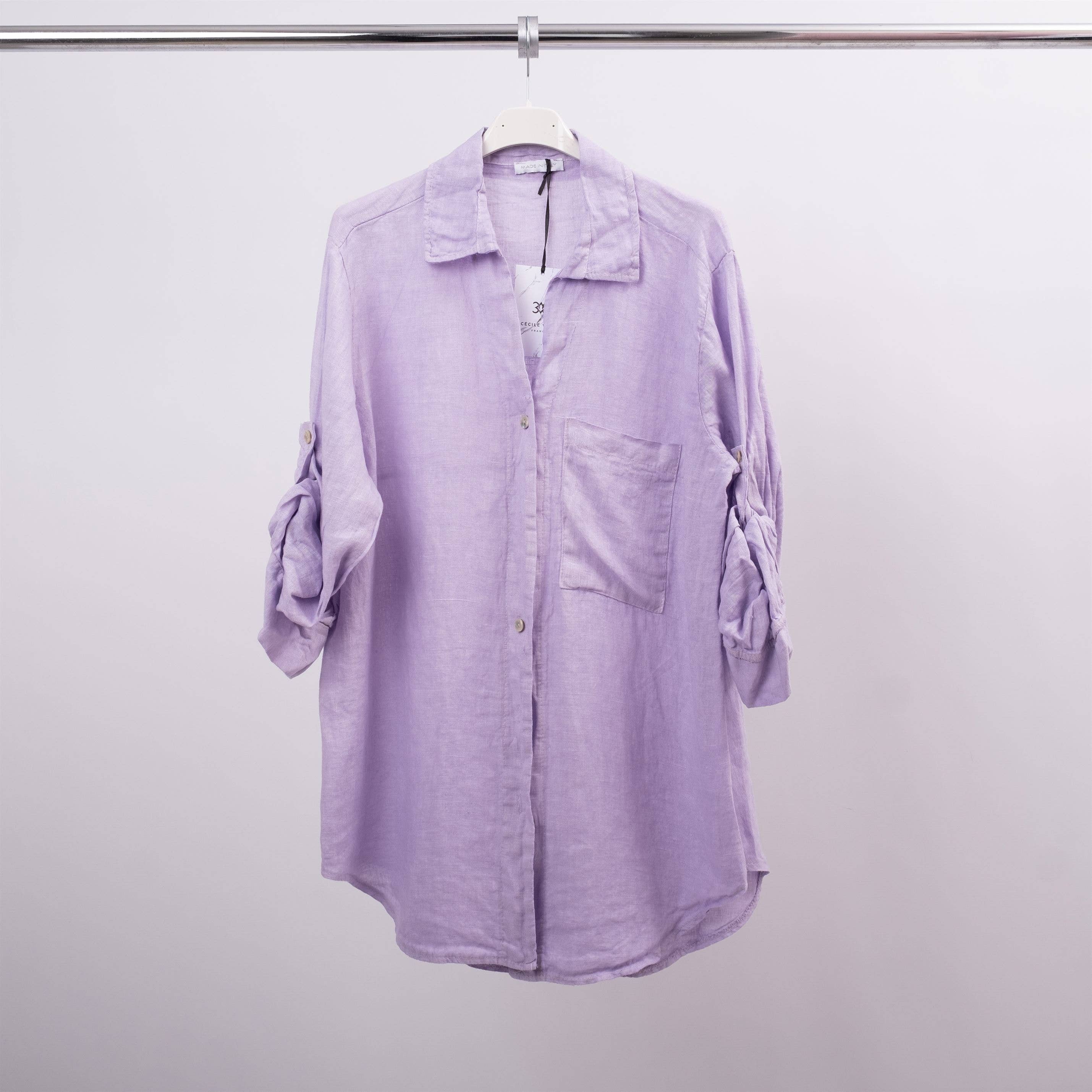 Cecile Wang - Wholesale Button Down Shirt - Women's - Linen shirt 159100477