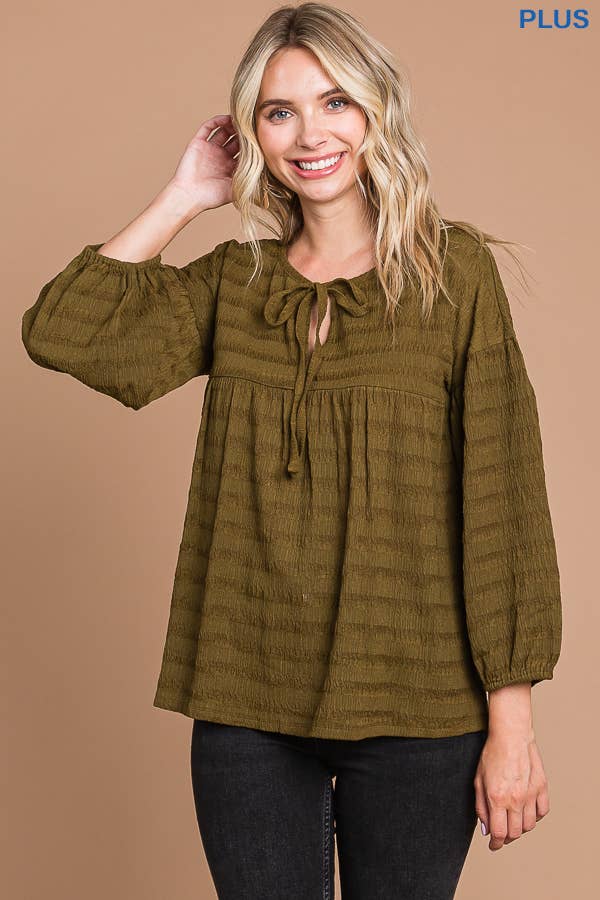 Culture Code – wholesale Blouse – Women’s – CJT1814QX - DRAW STRING PEASANT BLOUSE9