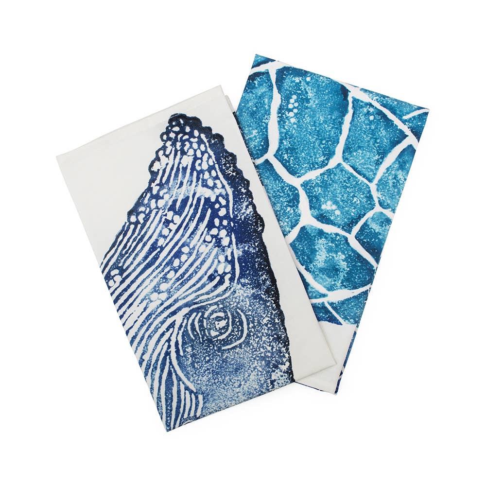 BlissHome - Wholesale Tea Towel - Creatures Tea Towel Set of 2 | Whale Towel | Turtle Towel4