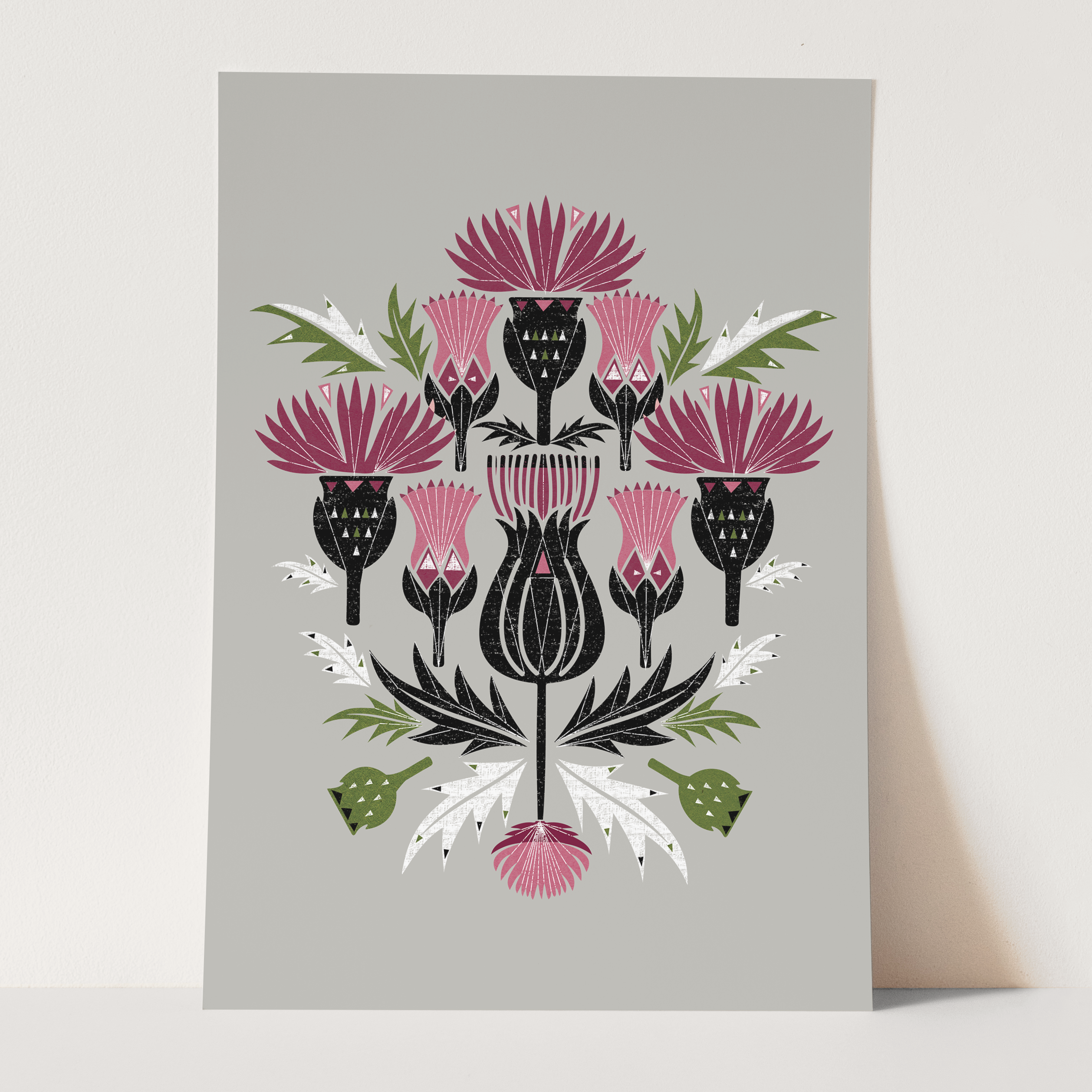 Jenni Douglas Designs - Wholesale Art Print - Thistles Art Print0