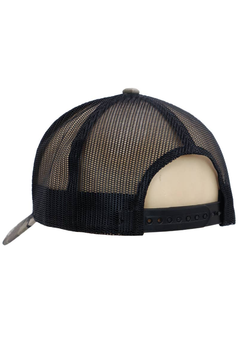 Cap Zone - Wholesale Truckerpet - Uniseks - Vintage truckerhoed van gewassen camouflagekatoen en polymix4