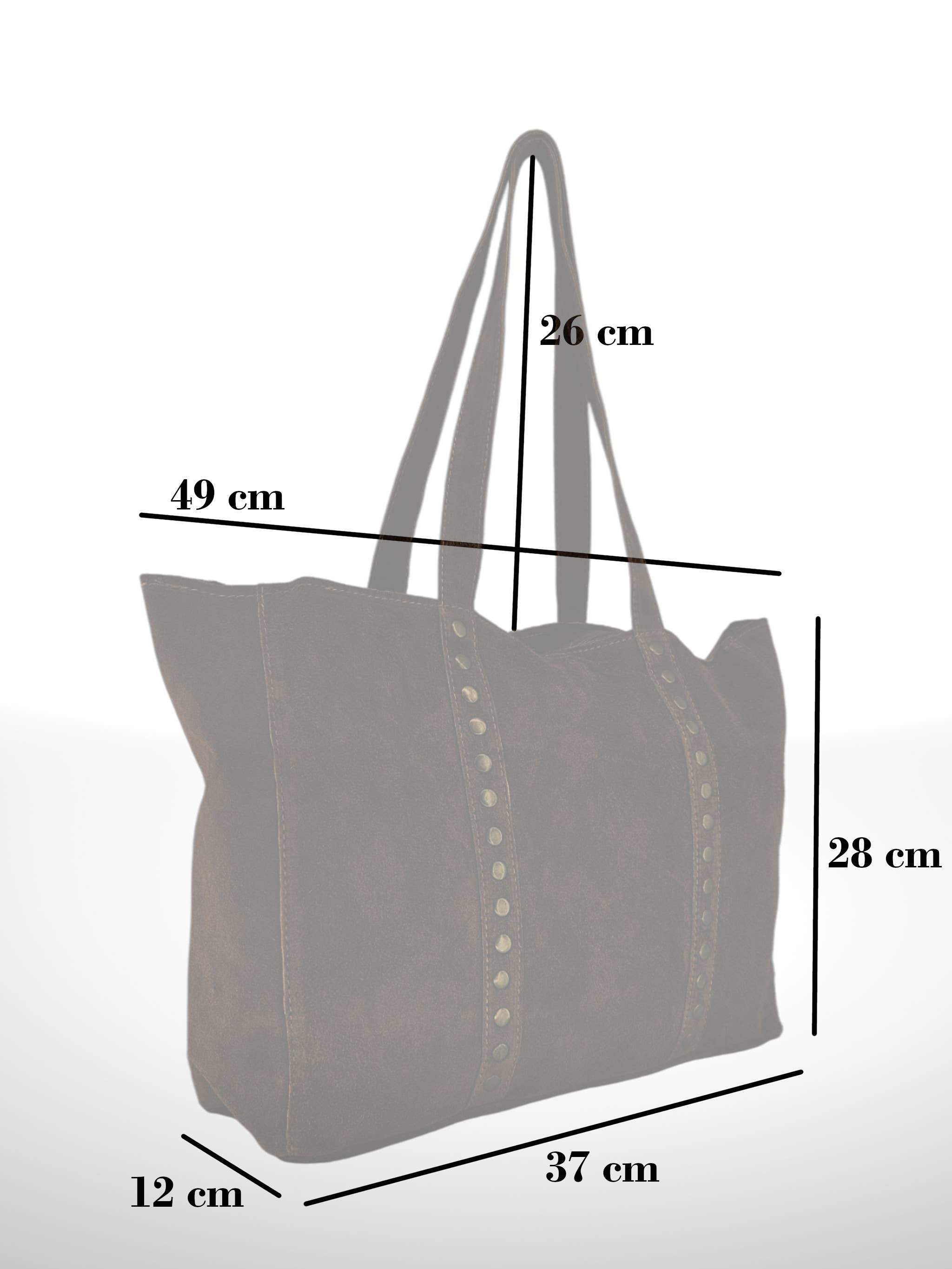 ITALIAN'S LEATHER - Wholesale Tote Bag - Women's - Celina Suede Leather Tote Bag 22071230