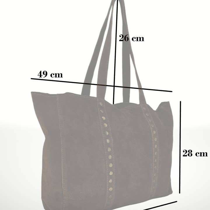 ITALIAN'S LEATHER - Wholesale Tote Bag - Women's - Celina Suede Leather Tote Bag 22071230