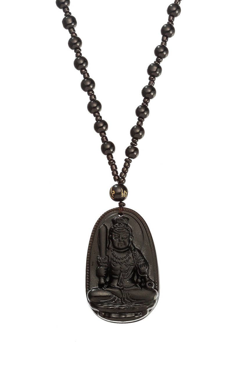 Eye Candy Los Angeles - Wholesale Pendant/Charm Necklace - Black Buddha Necklace0