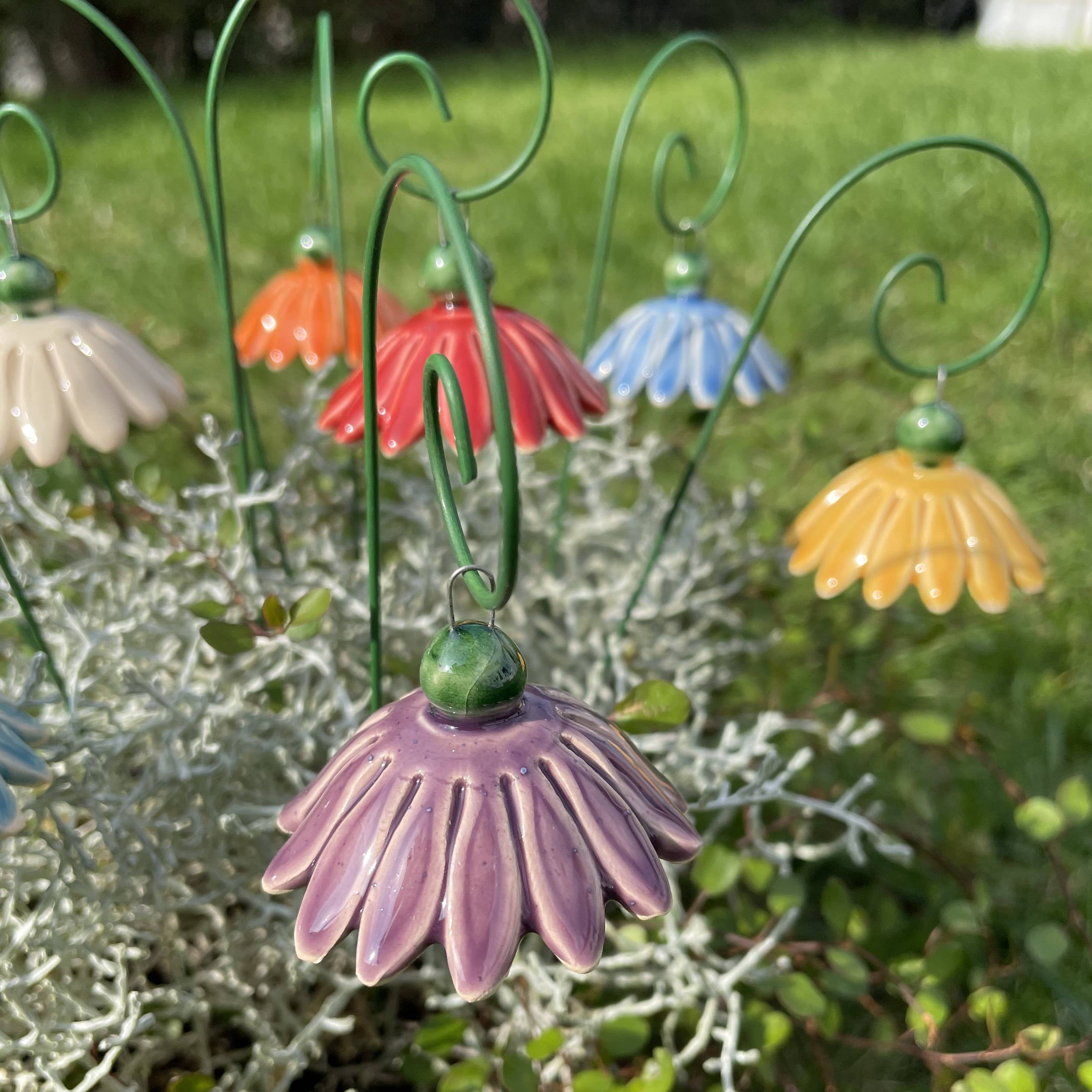 Pannonhem AB. - Wholesale Garden/Lawn Stake - Ceramic Flower Fairytale Flower, Plant stake5