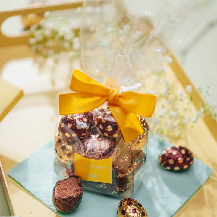 Sacchetti di uova di cioccolato assortite per la vendita all'ingrosso da parte di Café-Tasse