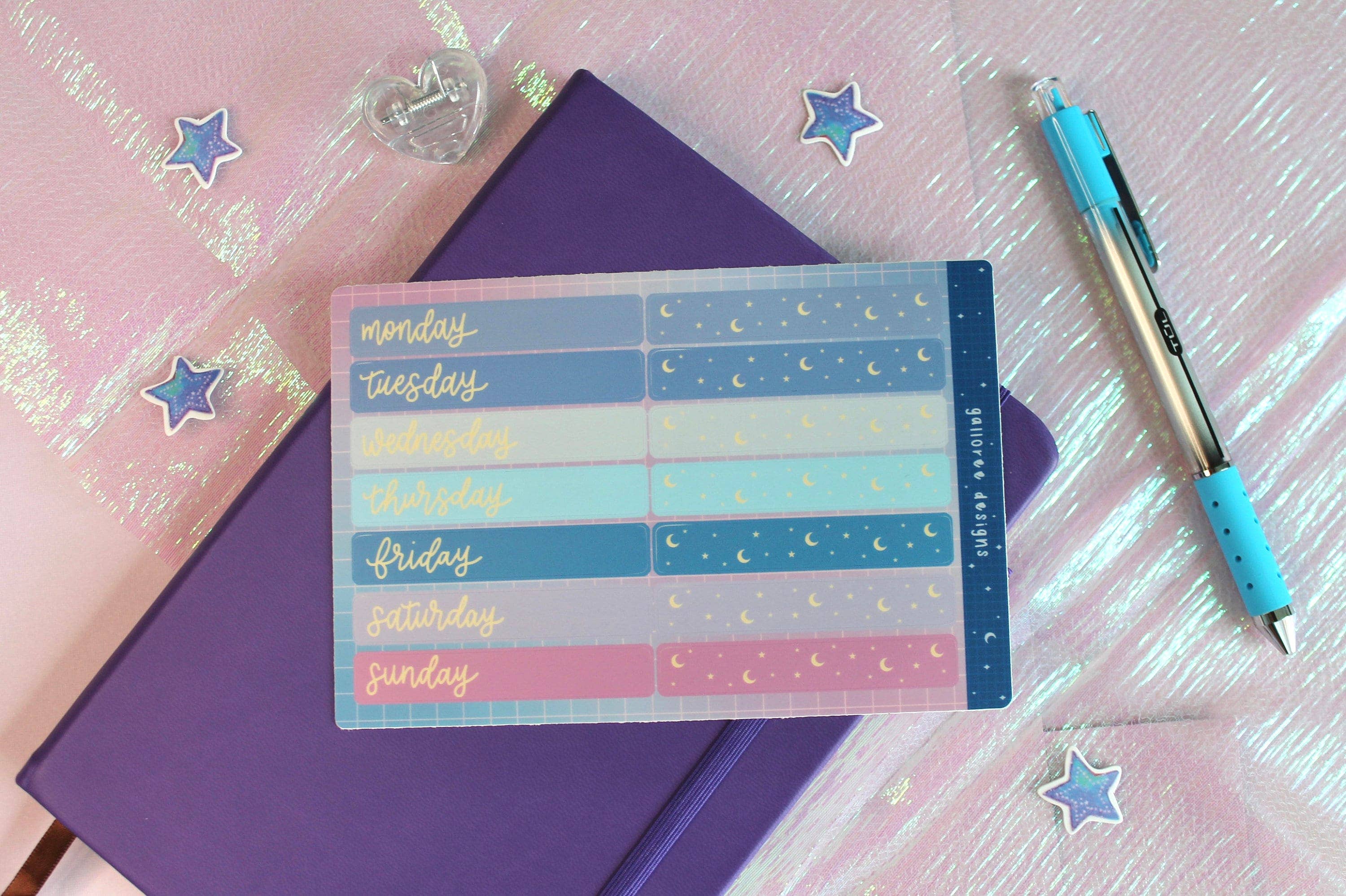Galloree Designs LLC - Wholesale Sticker - Planner-stickers, dagelijkse plannersticker, washi tape-stickers6