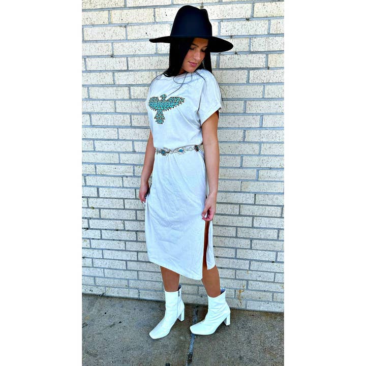 Leopard Thunderbird Kjole (reg og plus) for engroshandel hos Gabriel Clothing Co