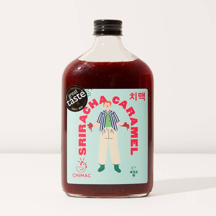 Chimac Sauce: Sriracha Caramel for wholesale by Milky Paws LTD