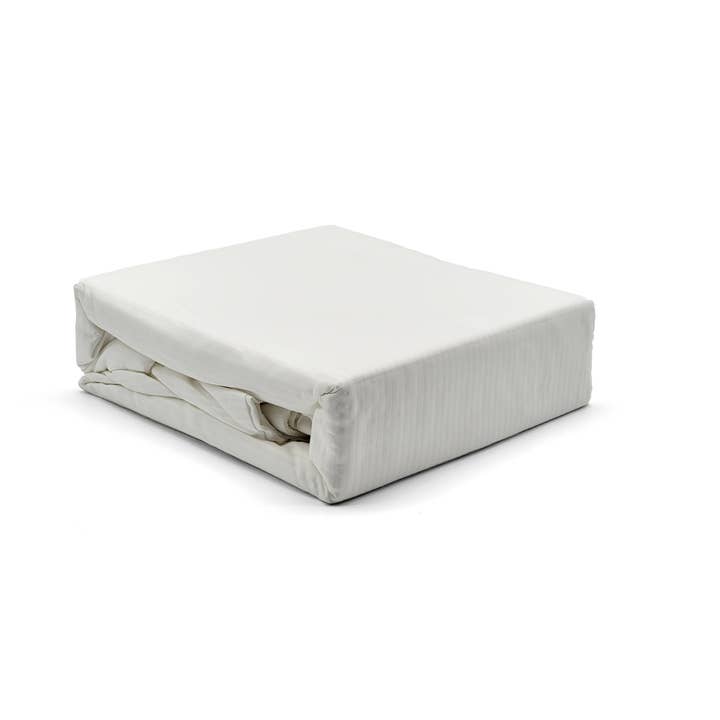 3 Piece Stripe Duvet Cover Set White - King & Queen for wholesale by Crover