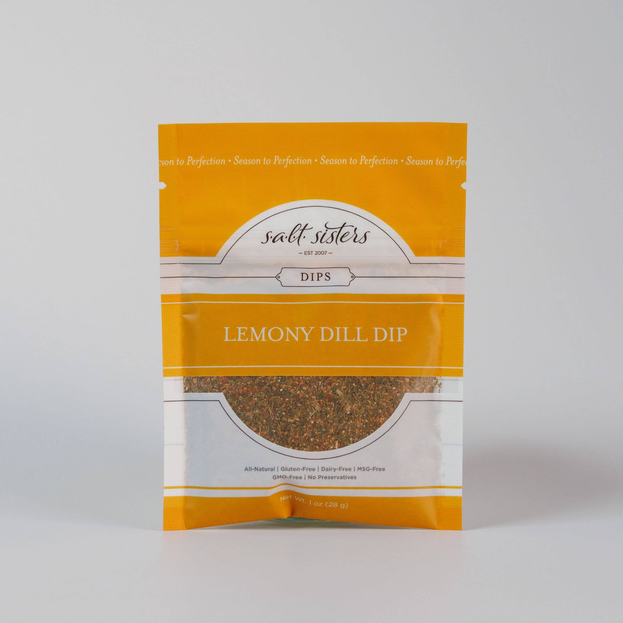 Salt Sisters - Wholesale Dip - Dip Seasoning Mix - Lemony Dill - Packaged Weights0
