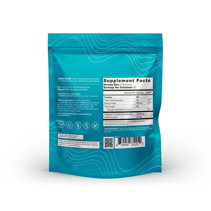 Organifi - Wholesale Oral Supplement/Vitamin - Creatine Cherry Chews