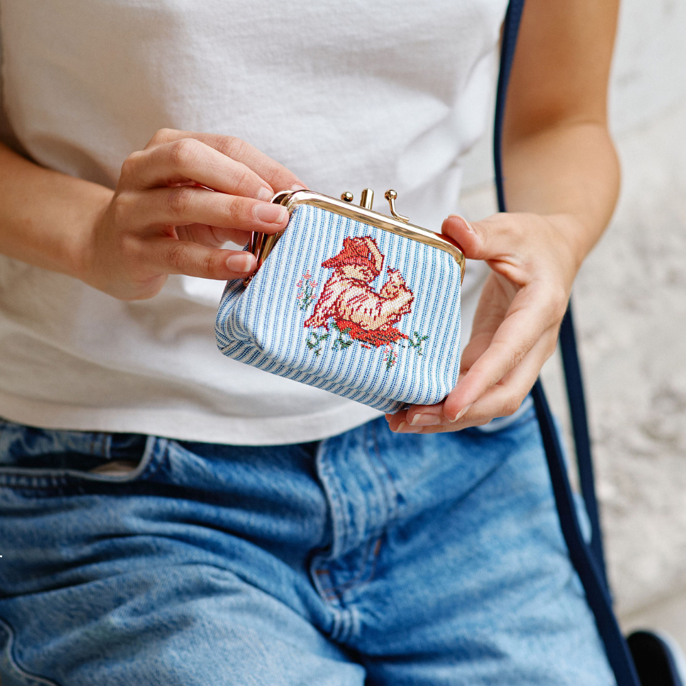 SignareArt - Wholesale Coin Purse - Women's - FRMP-PADD-CMM | Paddington Classic Marmalade Coin Clasp Frame Purse5