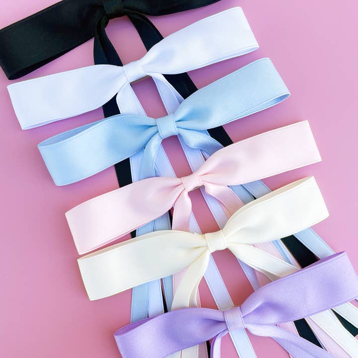 Rock Paper Scissors – Engroshandel Hårsløjfe – Kvinder – Satinbåndshårbueklips0