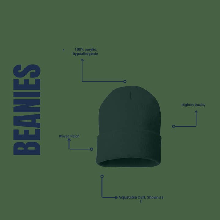PNW Apparel – Gorro - Unissexo por atacado – Gorro Sasquatch c/ Patch para Pés Grande2