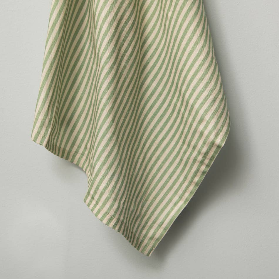 Mahe Homeware - Wholesale Tea Towel - Green Stripe Kitchen Towel Set 23
