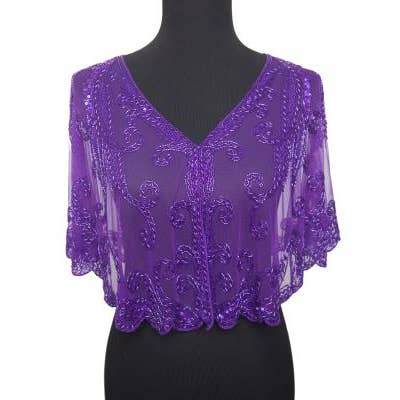 Western Fashion - Wholesale Cape - Women's - 8906 - Beaded Flapper Cape35