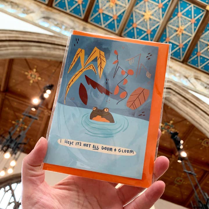 I Hope it's Not All Doom and Gloom - A6 Greeting Card for wholesale by Fernandes Makes