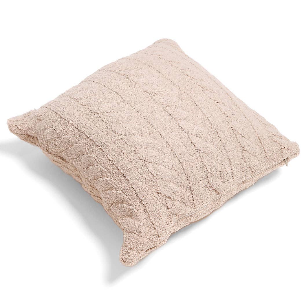 Fashion City - Wholesale Throw Pillow Cover - Braided Cable Knit Luxury Soft Cushion Cover0