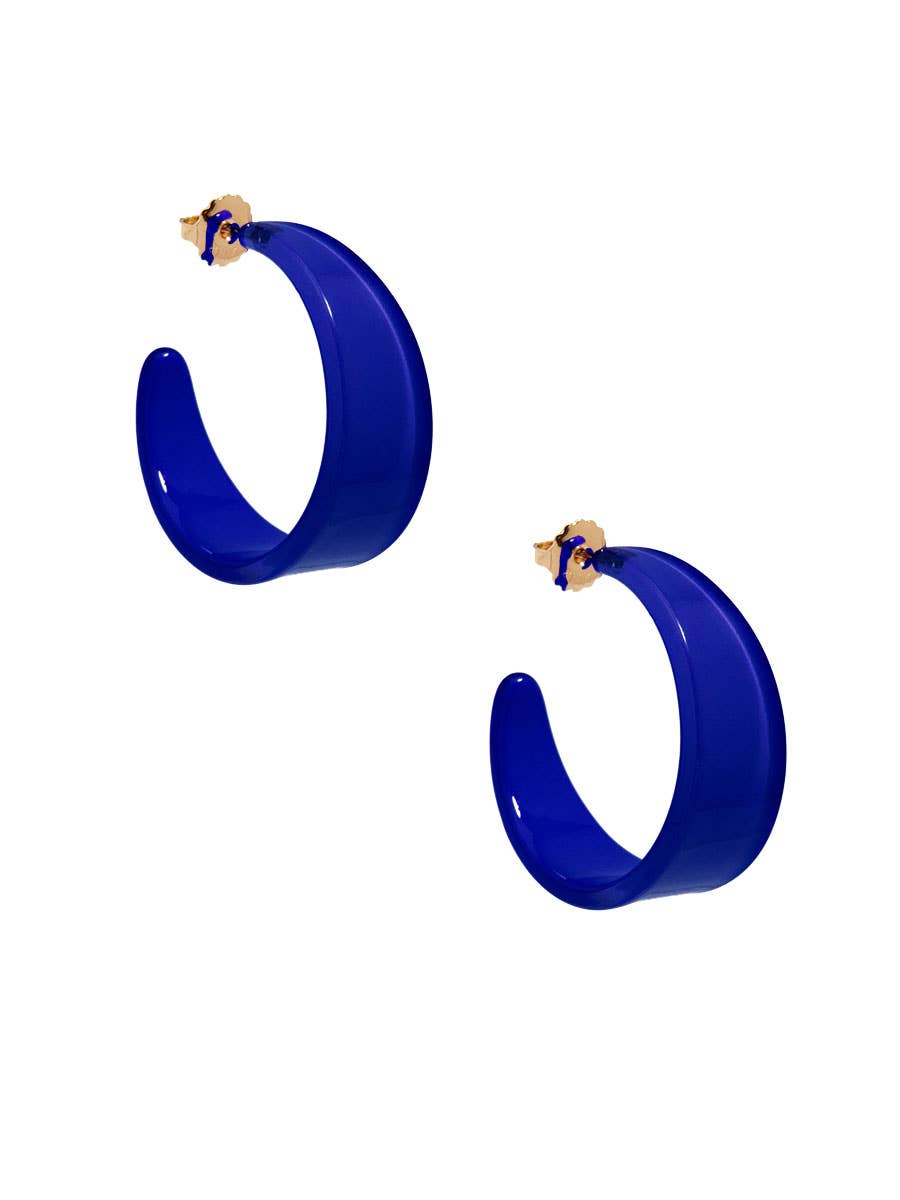ZENZII Jewelry - Wholesale Hoop Earrings - Chunky Resin Hoop Earring1