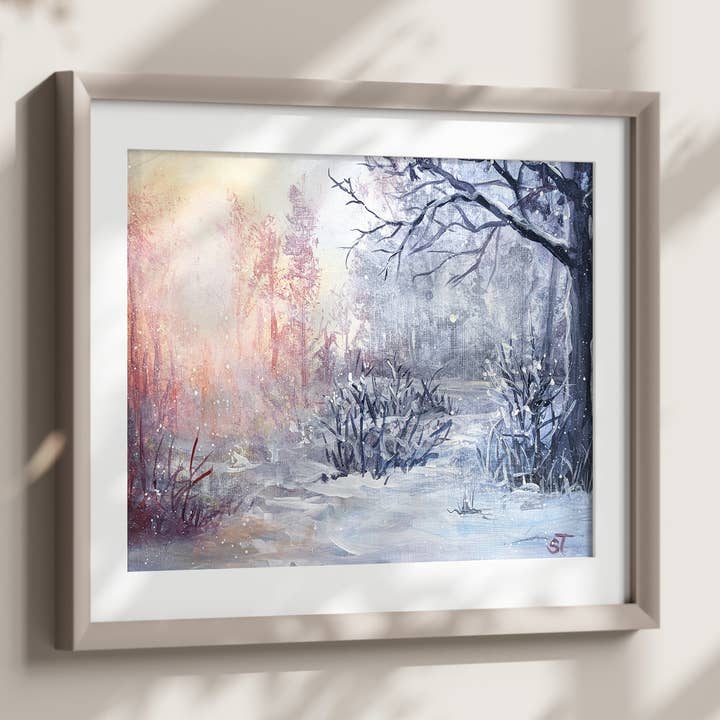 Winter Wonderland Fine Art Print - Non-Archival - Wall Art for wholesale by Sarah Terrell Illustration & Design