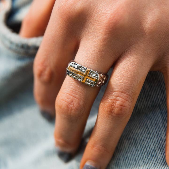 In God We Must - Wholesale Band/Stacked Ring - The Cross Ring3