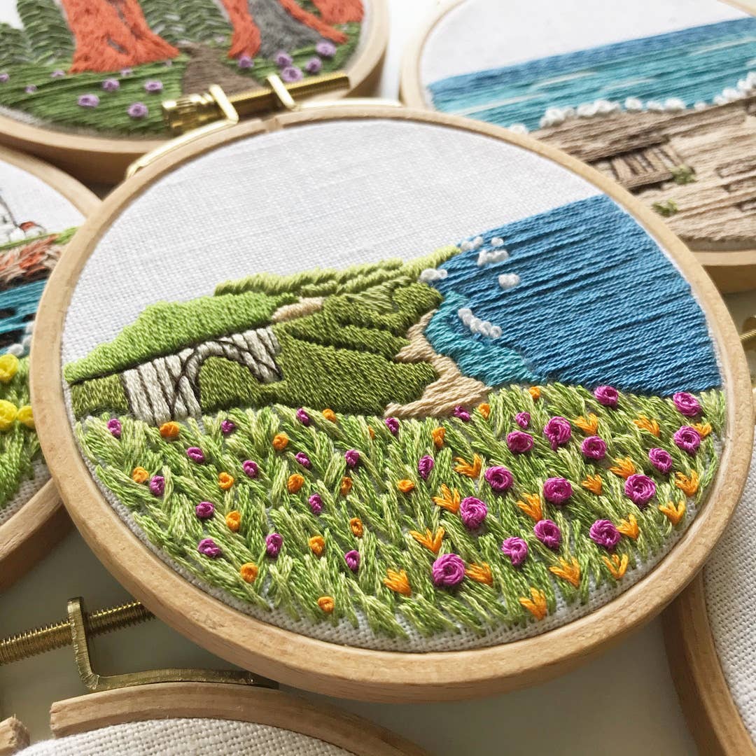 Rosanna Diggs Embroidery - Wholesale Embroidery/Cross Stitch Supplies - Big Sur Beginner Hand Embroidery Kit6