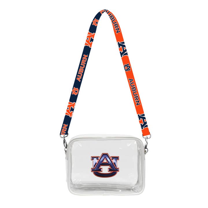 NCAA Auburn Tigers Clear Fanny Fan Purse for wholesale by Little Earth Productions