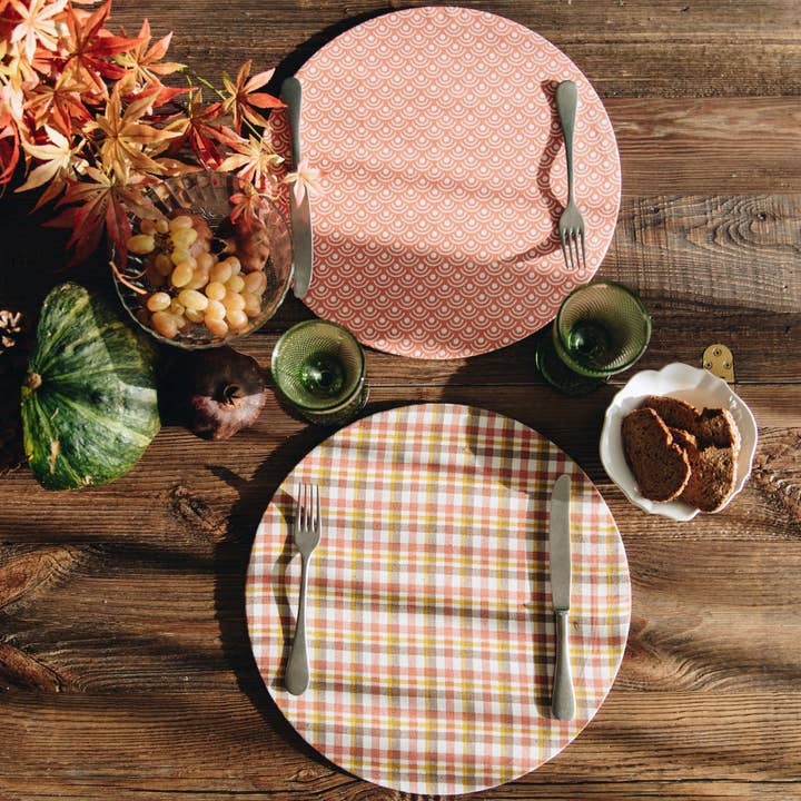 Sous-assiette déhoussable en coton Grapes | Fabriqué en Italie pour la vente par Misalù - Dress up your table