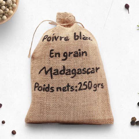 Poivre Blanc 250G Jute pour la vente par Floribis