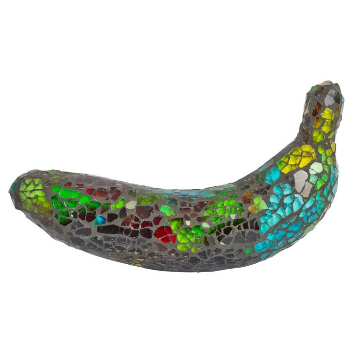 Mosaic Glass Banana - Set of 6 - Rainbow for wholesale by Febland