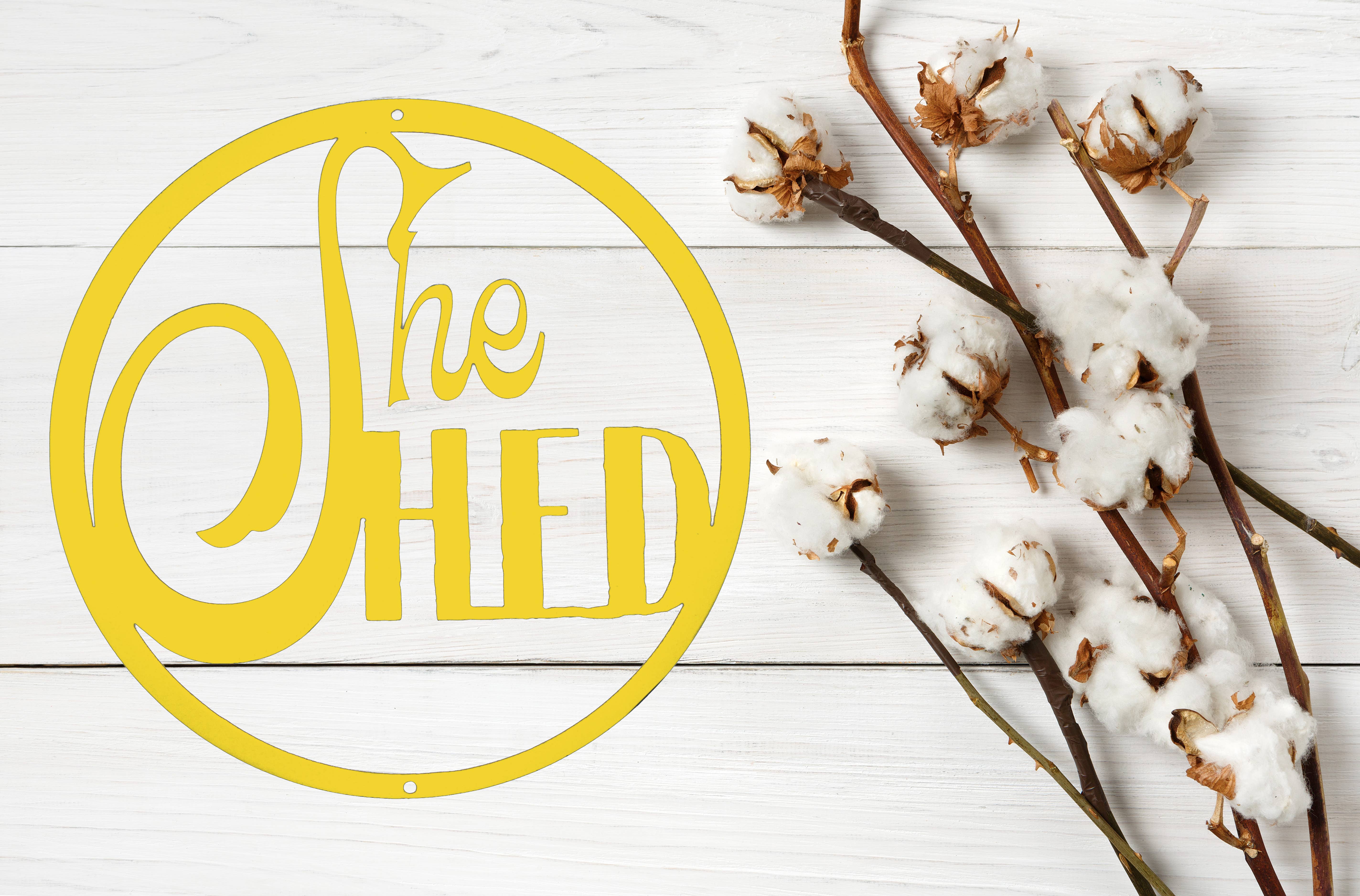 White Barn Decor - Wholesale Sign - She Shed Metal Cutout8