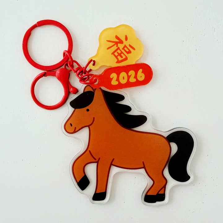 Keychain | Bagcharm: Year of the Horse for wholesale by The Paper + Craft Pantry