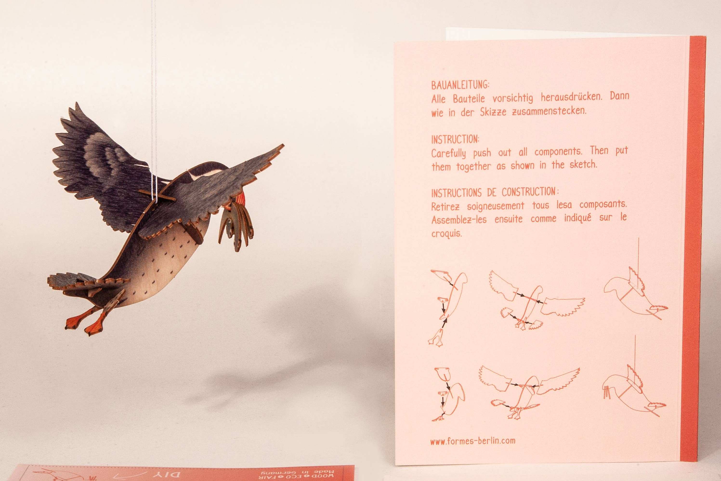 Formes Berlin GbR - Wholesale DIY Craft Kit - pufin 3D Deko crafting card2