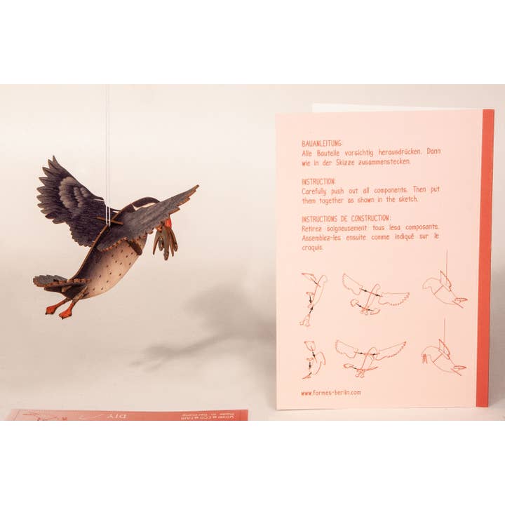 Formes Berlin GbR - Wholesale DIY Craft Kit - pufin 3D Deko crafting card2