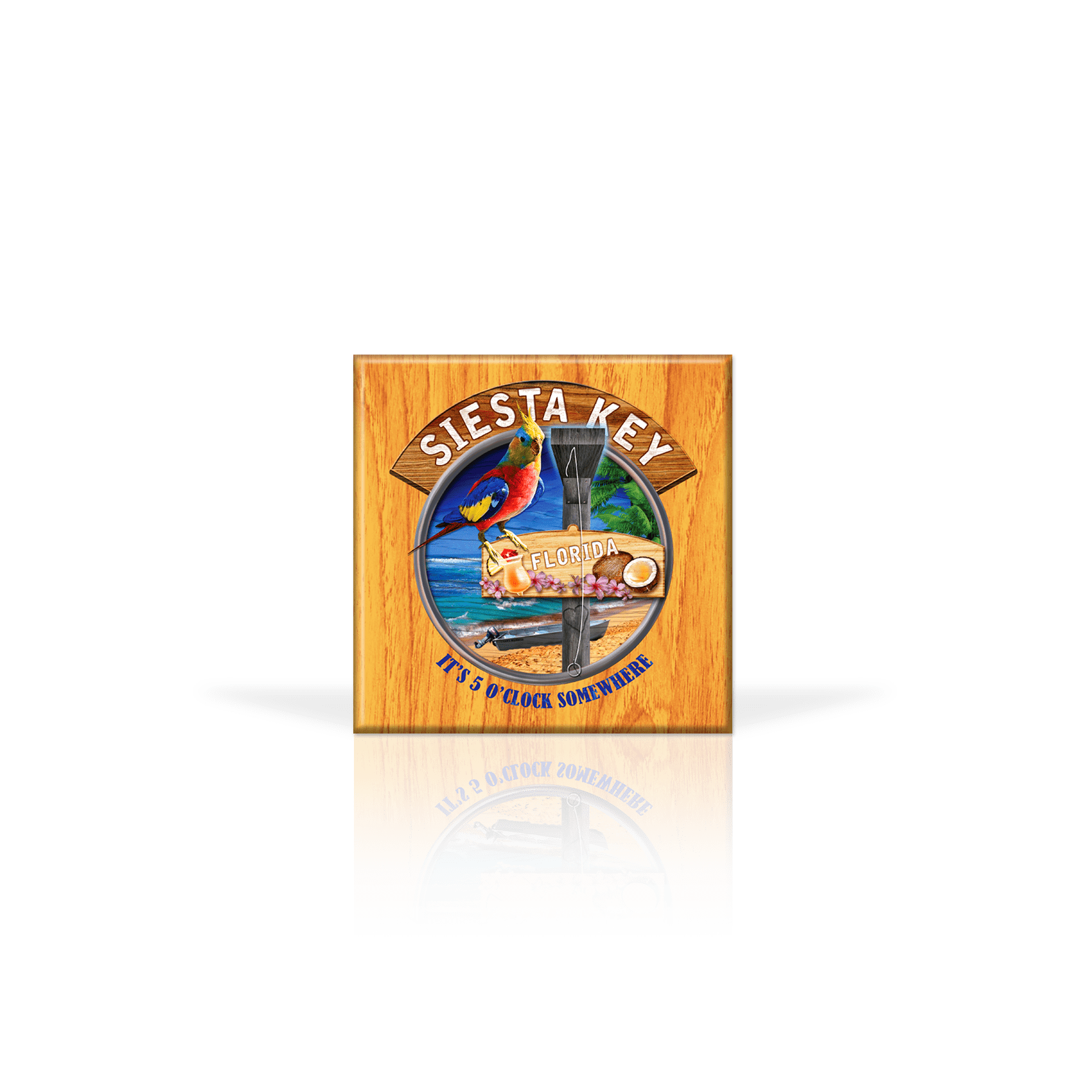 Matrix - Wholesale Sign - Customizable Metal Magnet 3" x 3": Cockatiel Hour Blonde0