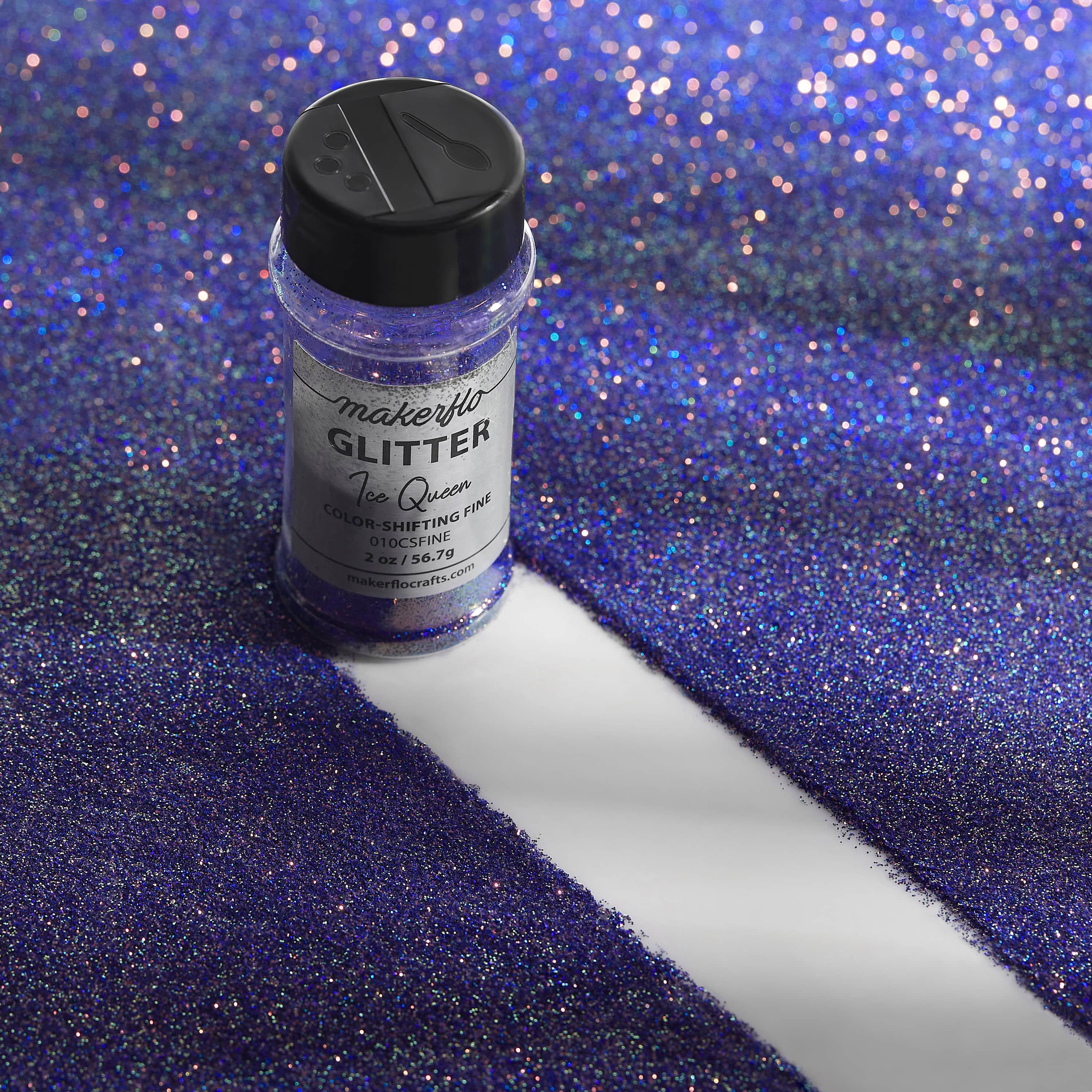 MakerFlo - Wholesale Glitter - Fine Glitter Variety Pack (Set of 55)7