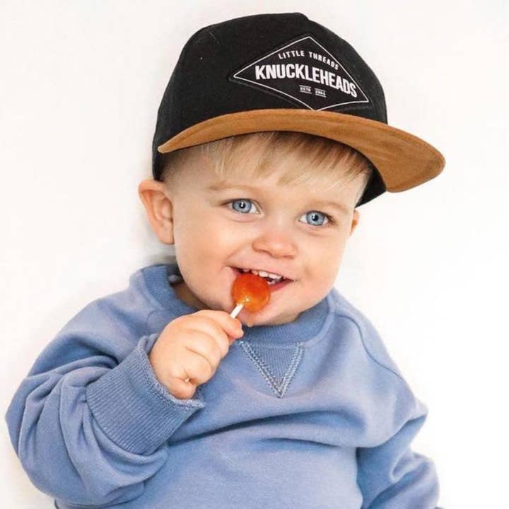 Black Hat for Infant | Eli Newborn Snapback Hats for wholesale on Faire8