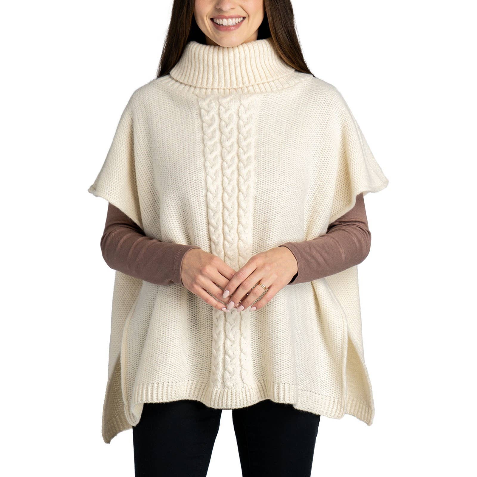 DM Merchandising - Wholesale Poncho - Women's - Jack & Missy Park City Poncho Open Stock7