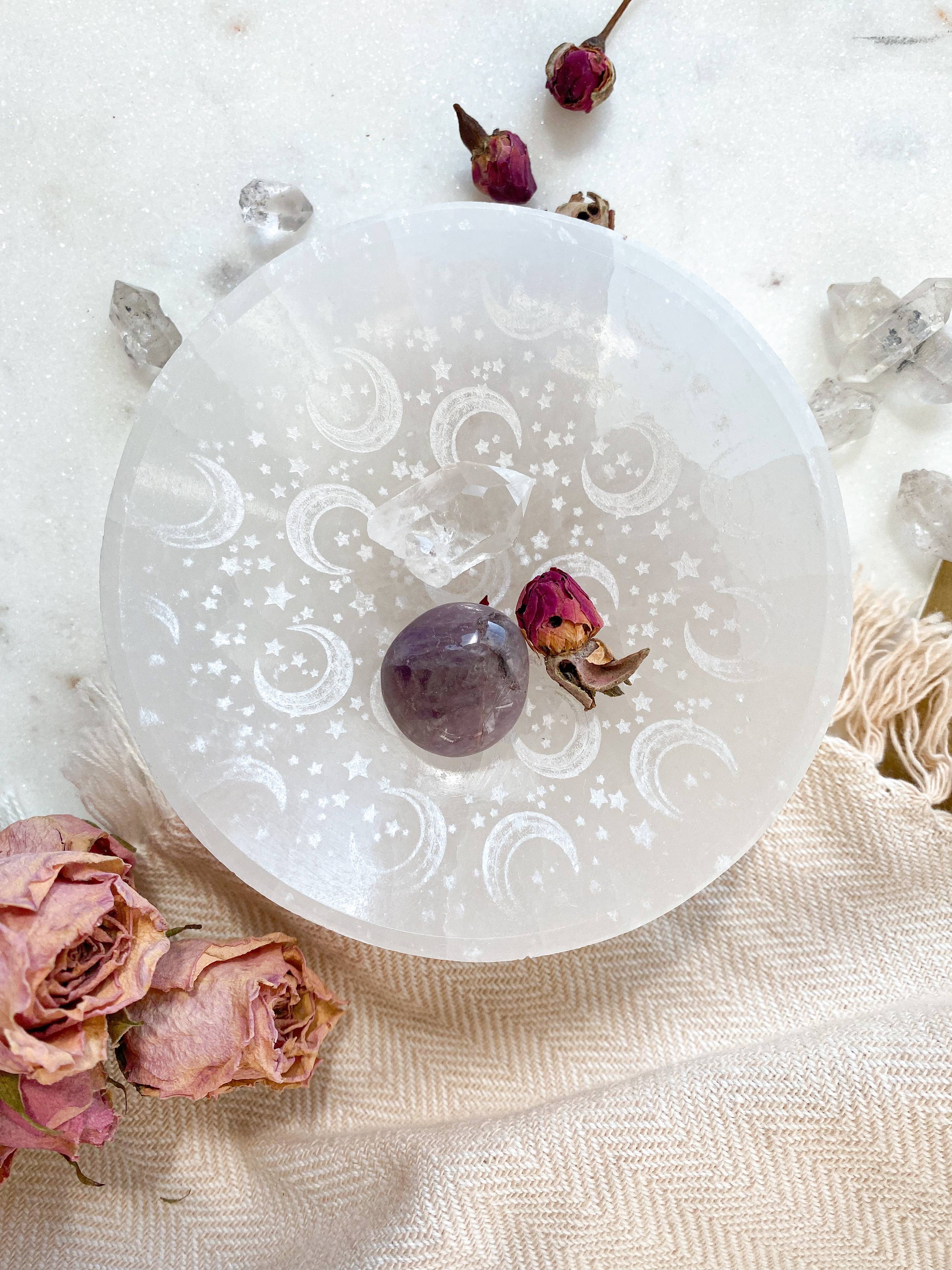 Fractalista Designs - Wholesale Jewelry Dish - Celestial Selenite Crystal Jewelry Bowl Trinket Dish1